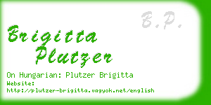 brigitta plutzer business card